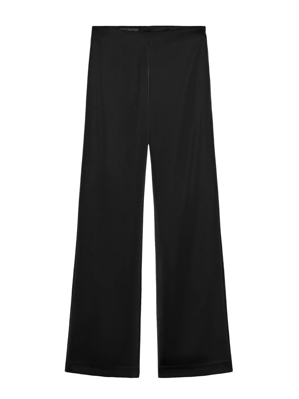 Zara black satin pants size small